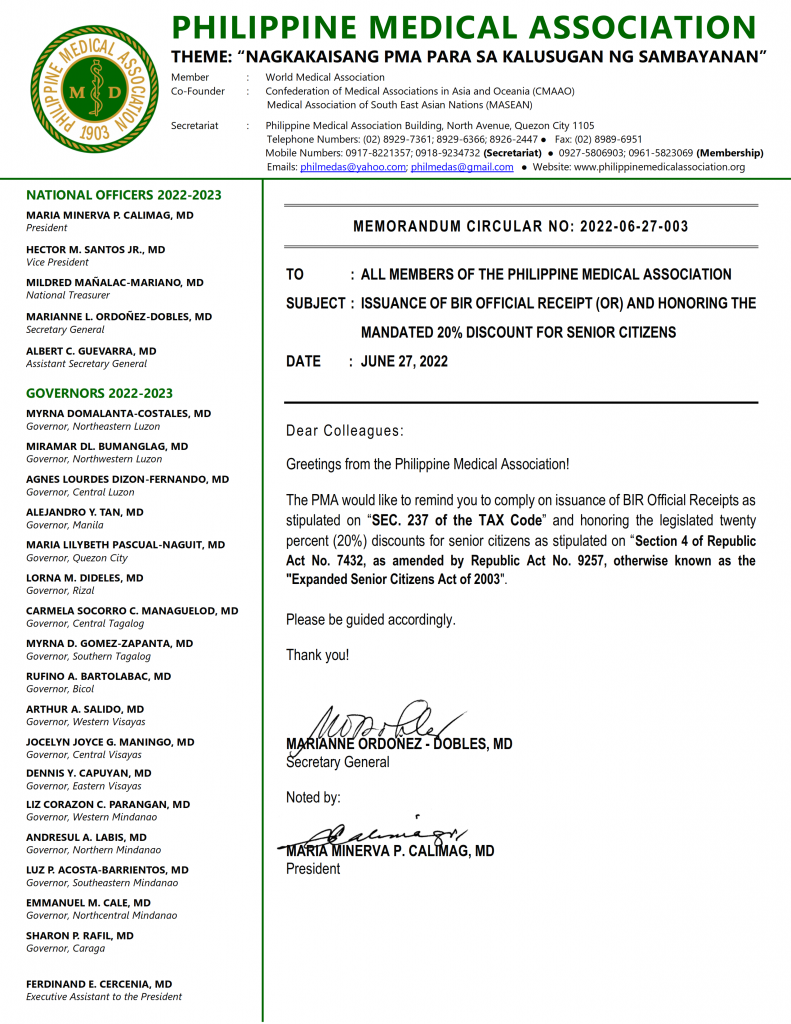 Memorandum Circular No. 2022-06-27-003: Issuance Of BIR Official ...